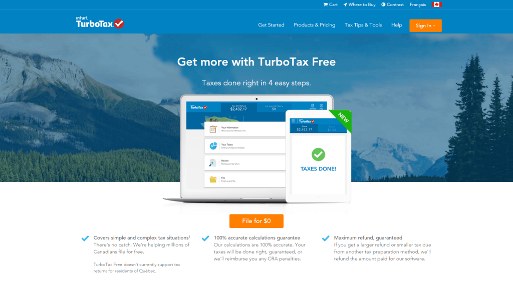 turbotax canada online login